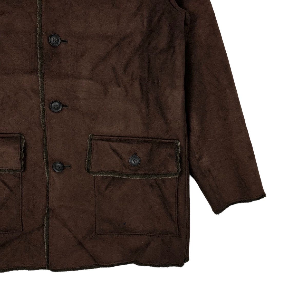 Japanese Brand 🔥90’s Suede Mink Fur Lining Jacket Cox Issey Miyake Japan Size US M / EU 48-50 / 2 - 5 Thumbnail