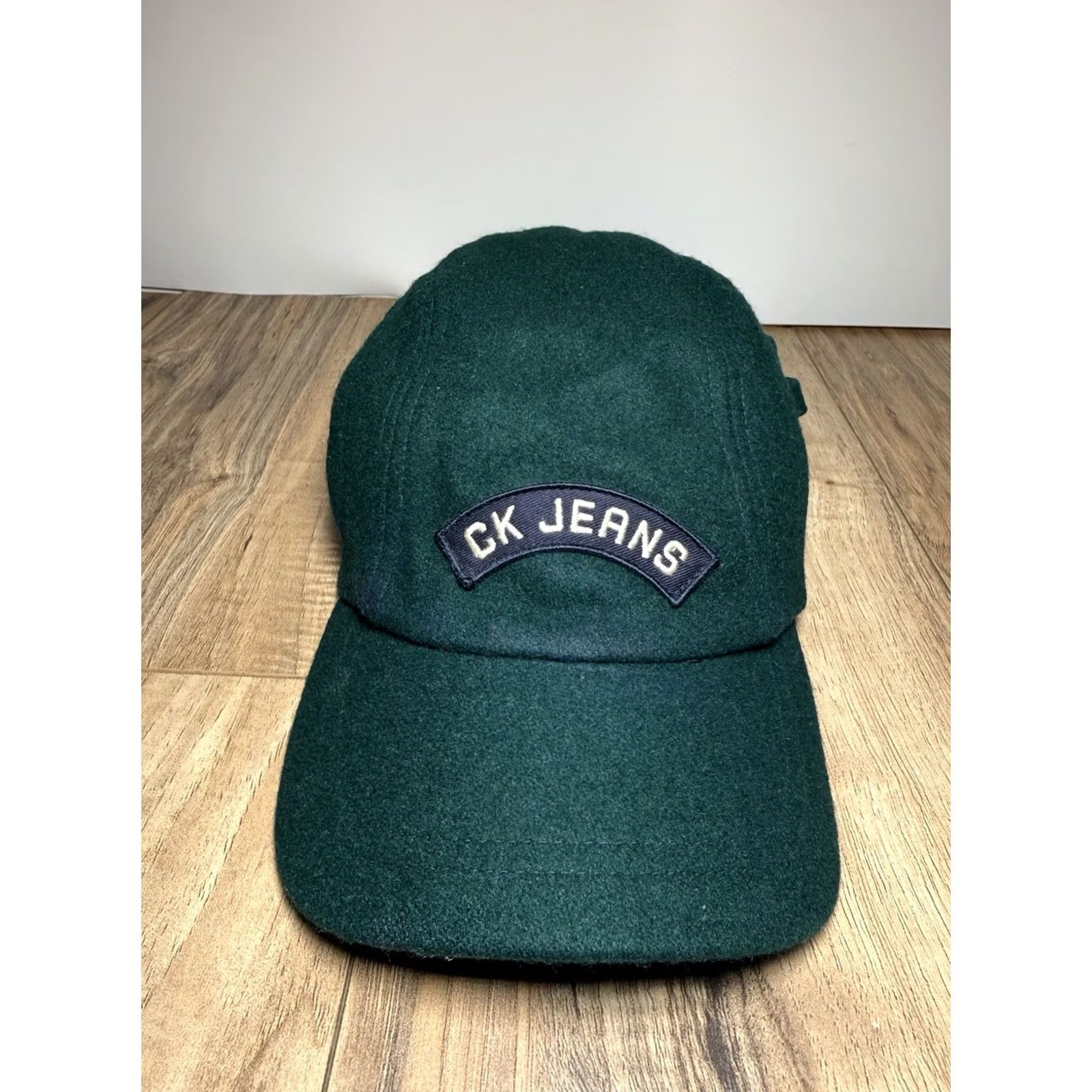 Calvin Klein VINTAGE Calvin Klein Jeans Green Wool Panel Pocket Hat Cap Strapback 90s Unisex Adults One Size Mens Womens Size US 35 - 2 Thumbnail