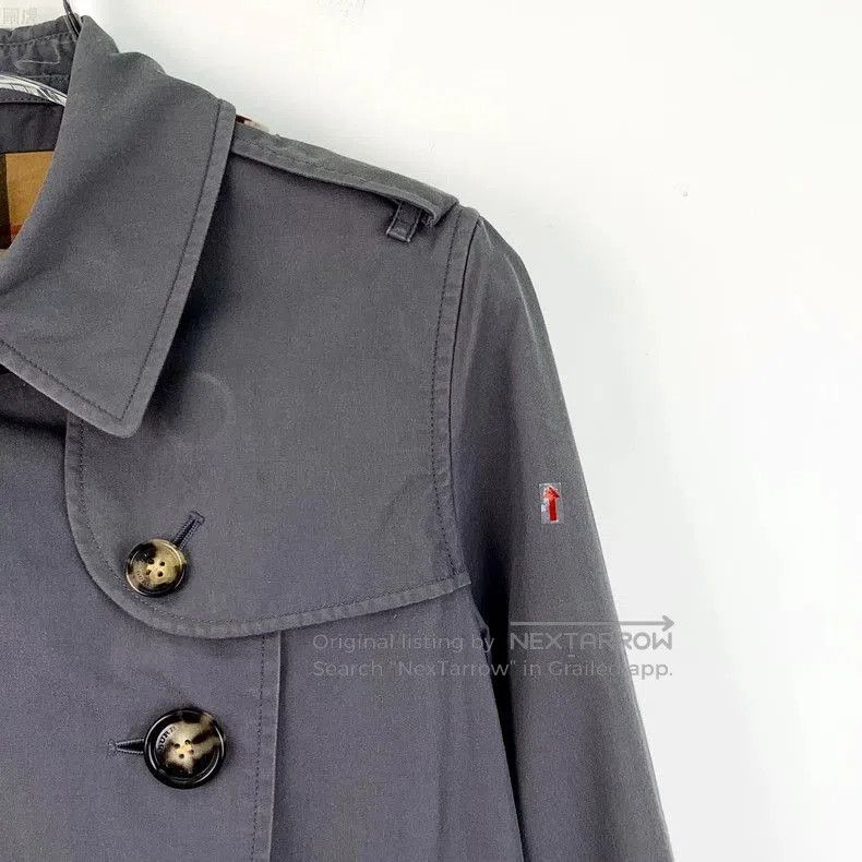 Burberry Burberry Blue Cotton Trench Coat. Size US S / EU 44-46 / 1 - 3 Thumbnail