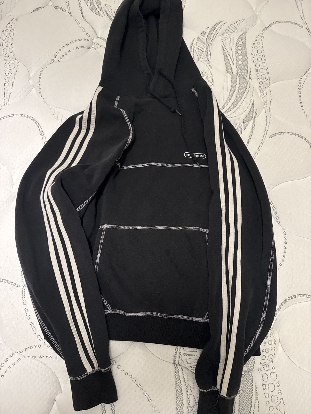 Adidas Hoodie with arm stripes and outer stitching Size US S / EU 44-46 / 1 - 2 Thumbnail