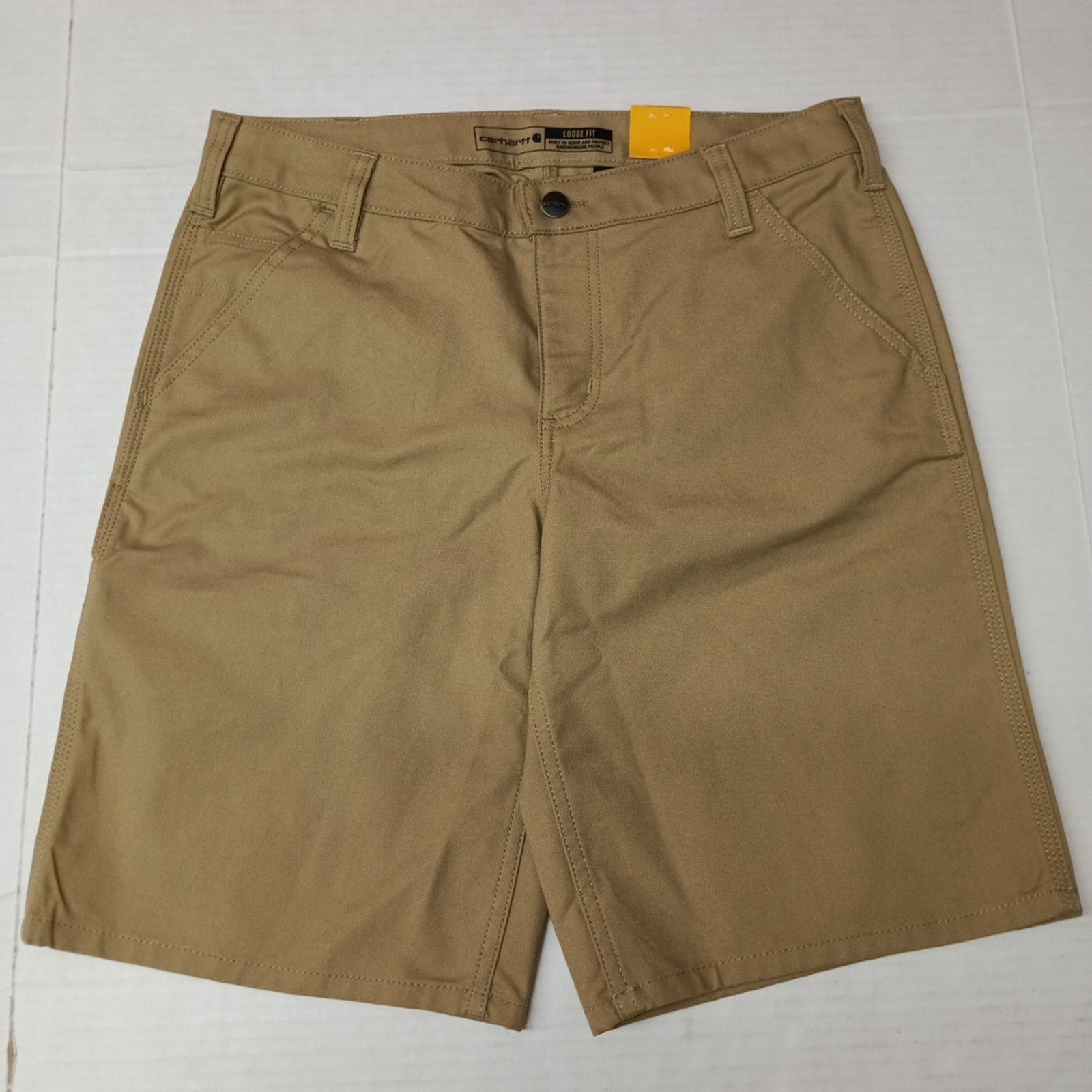 Carhartt Carhartt Women's Canvas Work Shorts Loose Fit Size 10 Khaki Size 32" / US 10 / IT 46 - 1 Thumbnail