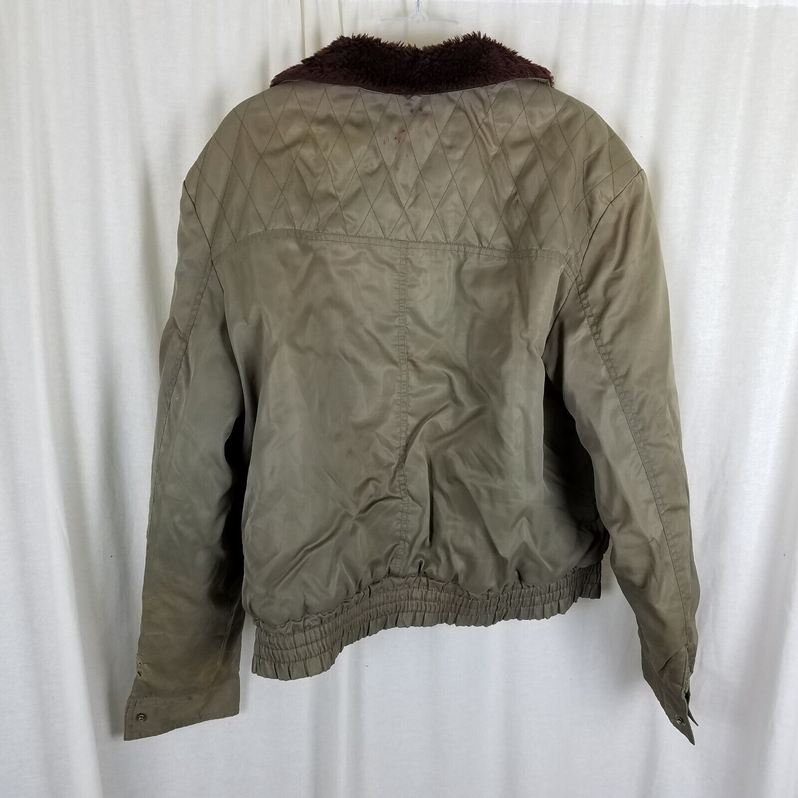 Vintage Vtg St Moritz Moulton Fur Jacket Aviator Flight Bomber 50s Size US XL / EU 56 / 4 - 4 Thumbnail
