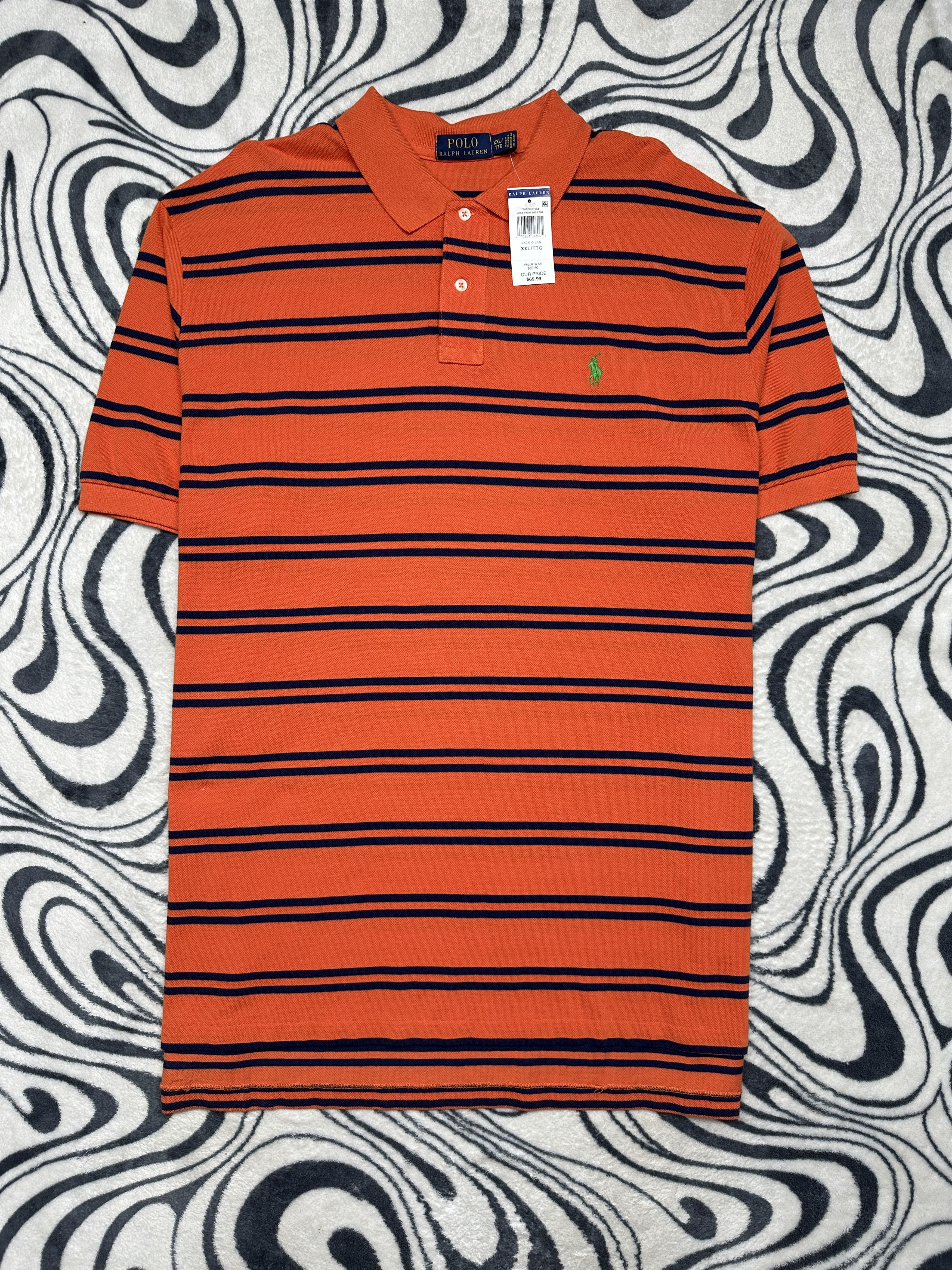 Polo Ralph Lauren NEW Polo Ralph Lauren Mens Striped Polo Shirt Size US XXL / EU 58 / 5 - 1 Thumbnail