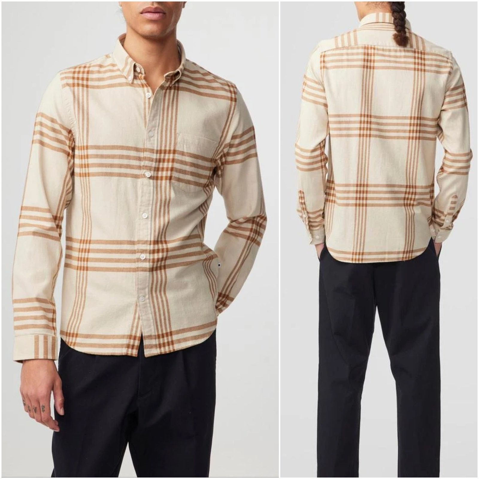 NN07 NN07 No Nationality Flannel Shirt Chemise Sixten Check S Size US S / EU 44-46 / 1 - 1 Thumbnail