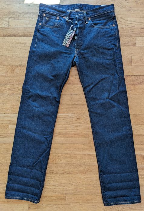 RRL Ralph Lauren RRL Straight Fit 15oz Rinsed Selvedge Jeans | Grailed