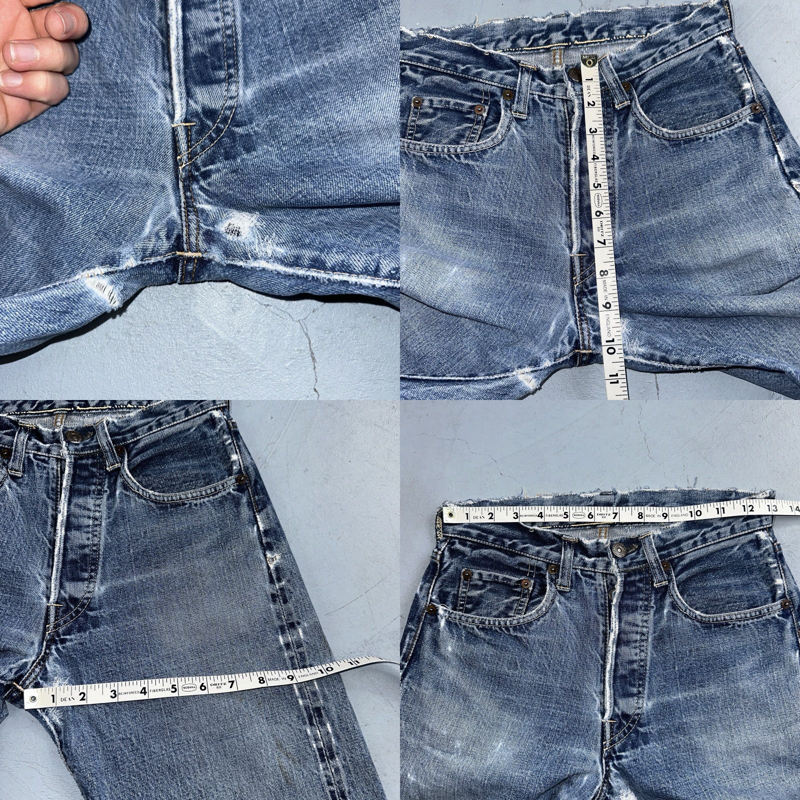 Levi's VINTAGE Levi's 501 XX Jeans Classic Denim Blue 1960s USA Big E Redline Selvedge 26x31 Mens Size US 26 / EU 42 - 8 Thumbnail