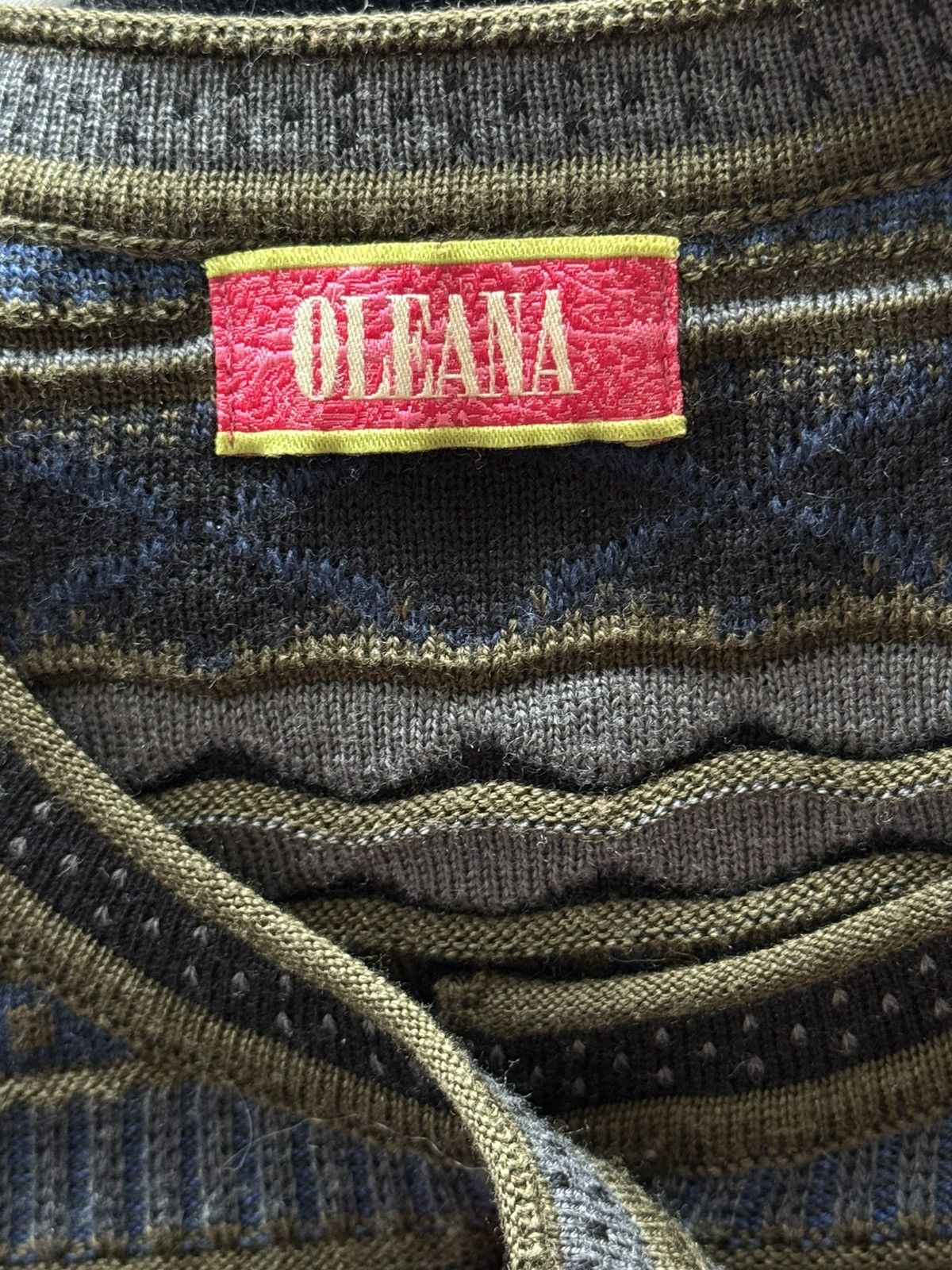 Designer Oleana wool silk blend avant garde striped cardigan sweater Size M / US 6-8 / IT 42-44 - 7 Thumbnail