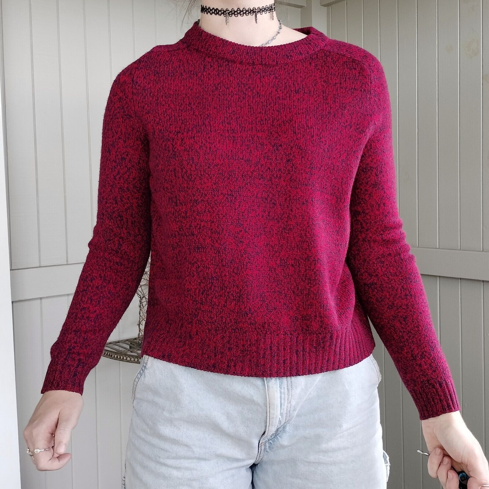 H&M H&M Jumper Sweater Knit Long Sleeve Grunge Comfy Cozy Size ONE SIZE - 6 Thumbnail