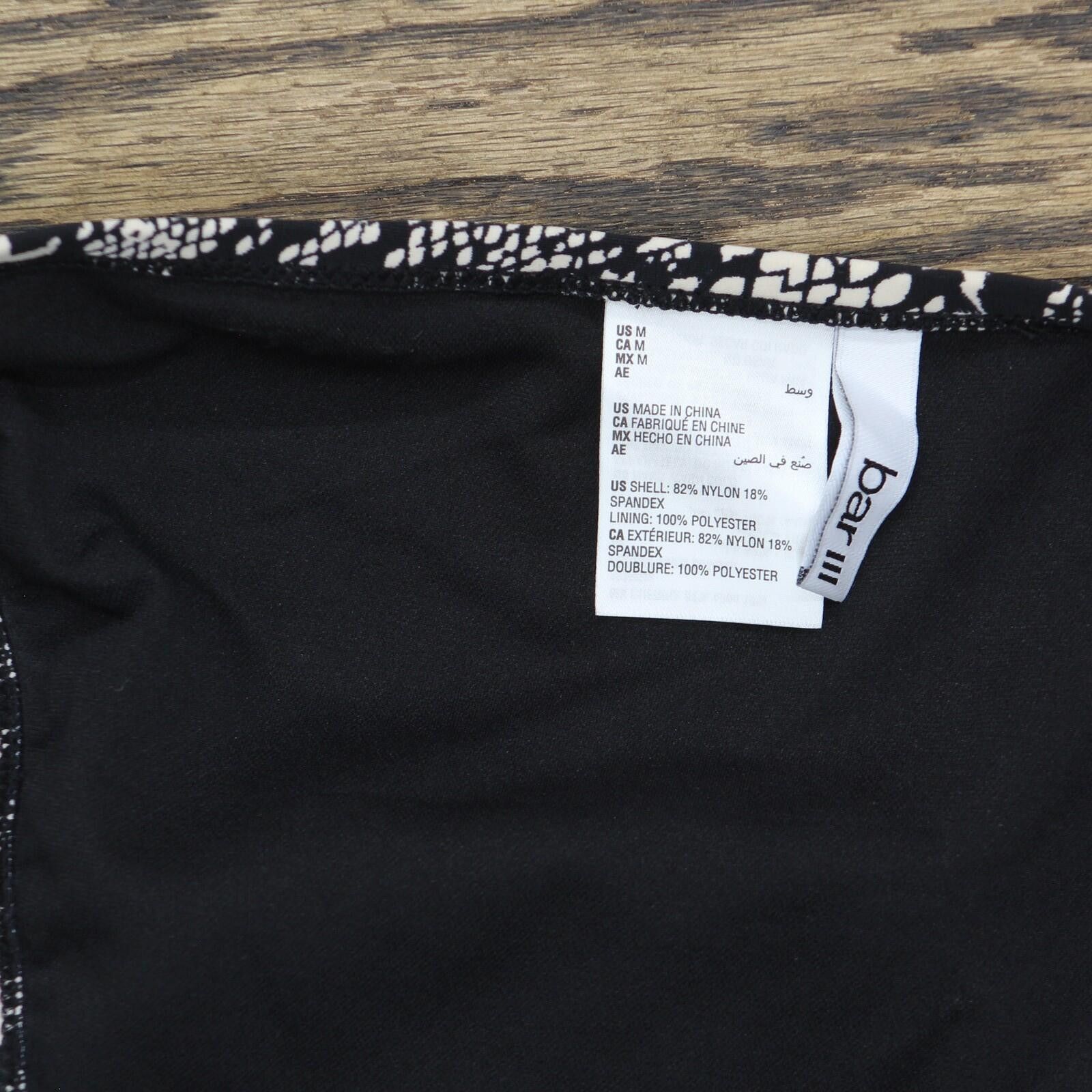 Bar III Nwt Bar Iii Hipster Bikini Bottom Mbpm25501 Black Multi M Size ONE SIZE - 4 Thumbnail