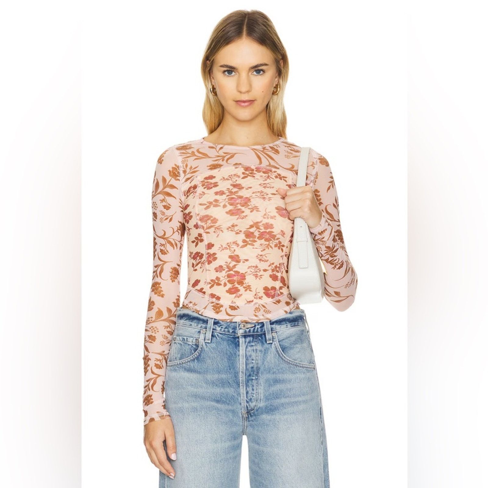 Free People 🎉LAST PIECE🎉Free People Betty's Garden Top in Coral Combo Size XL / US 12-14 / IT 48-50 - 11 Thumbnail