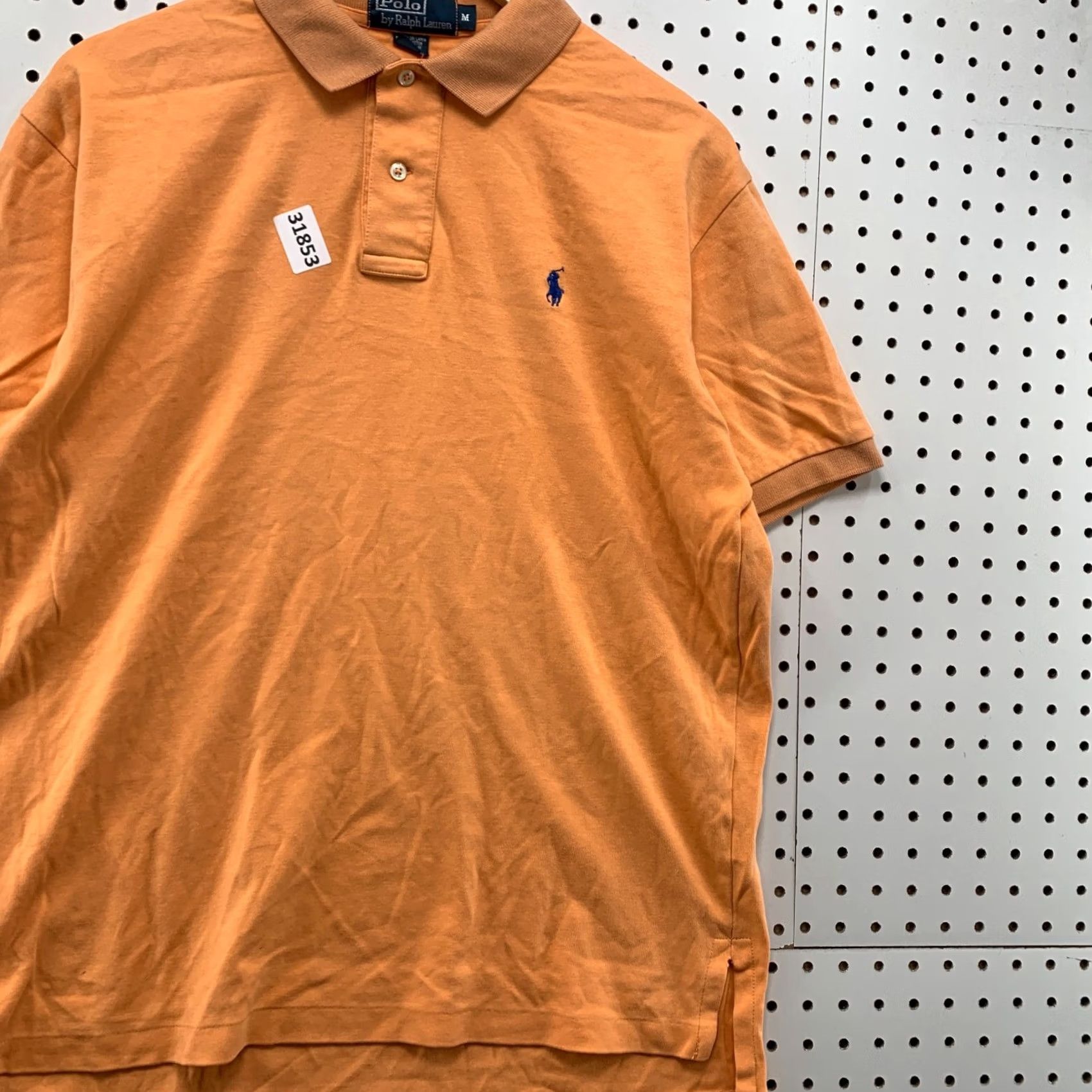 Ralph Lauren Ralph Lauren Polo Shirt Men M Orange Blue Pony Collared Short Sleeve Size US M / EU 48-50 / 2 - 4 Thumbnail