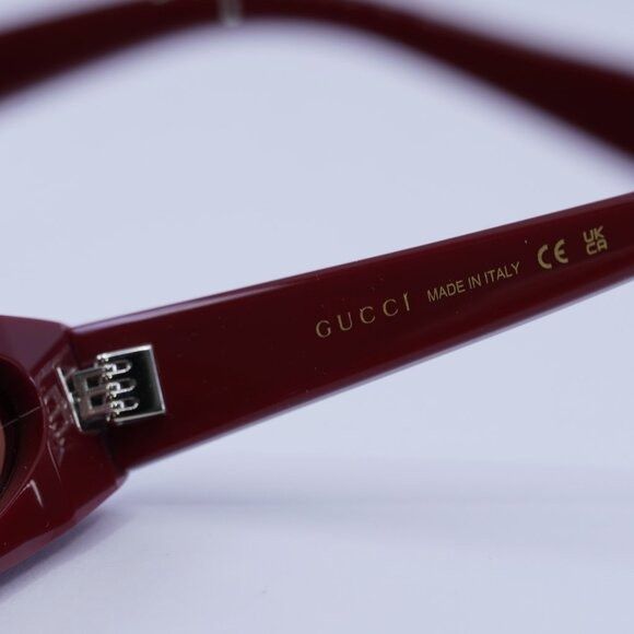 Gucci Gucci GG1779S 003 Sunglasses Burgundy Cat Eye Frame, Brown Size ONE SIZE - 8 Thumbnail
