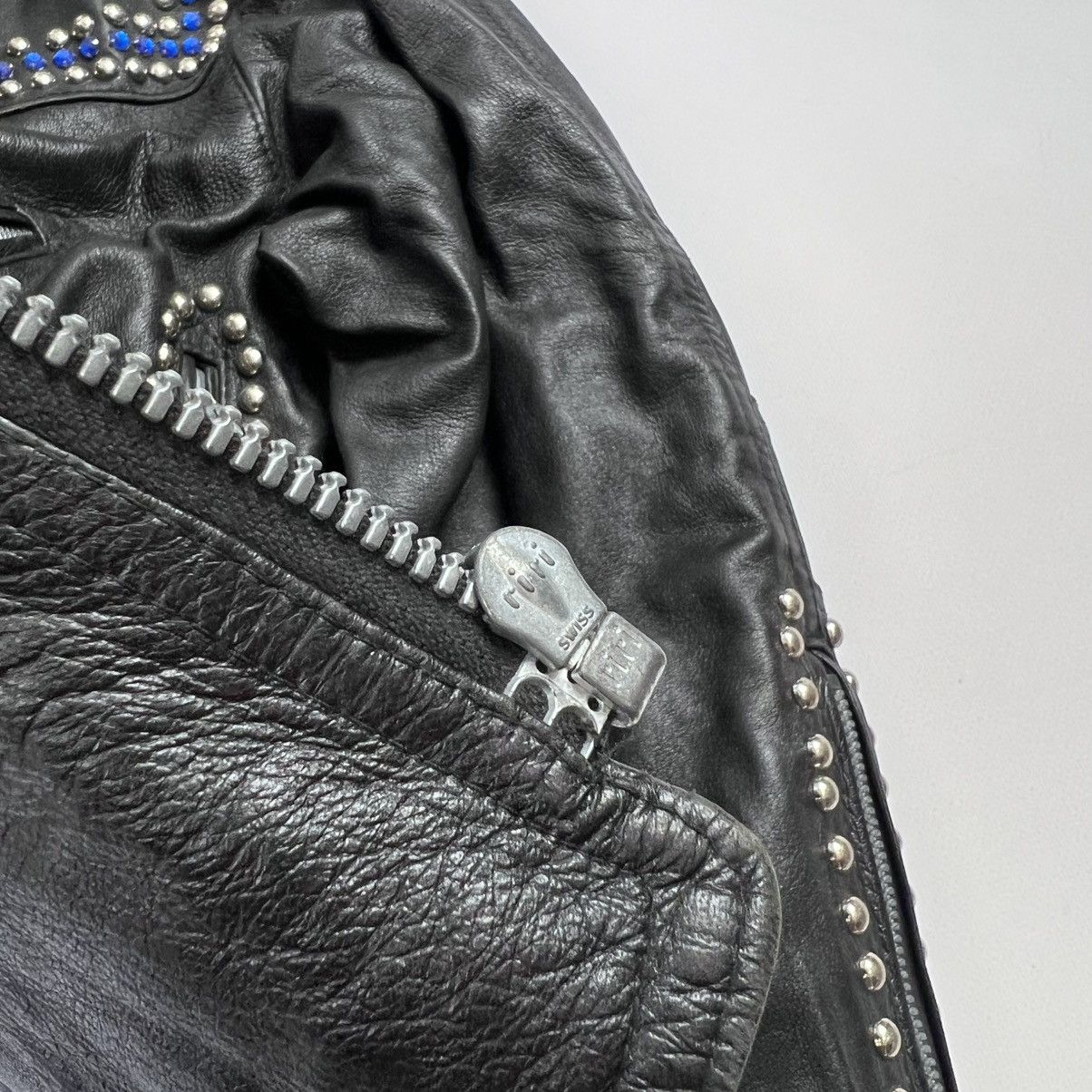 JET SET × Vintage Vintage Rare Jet Set Lamp Nappa Leather jacket Size M / US 6-8 / IT 42-44 - 7 Thumbnail