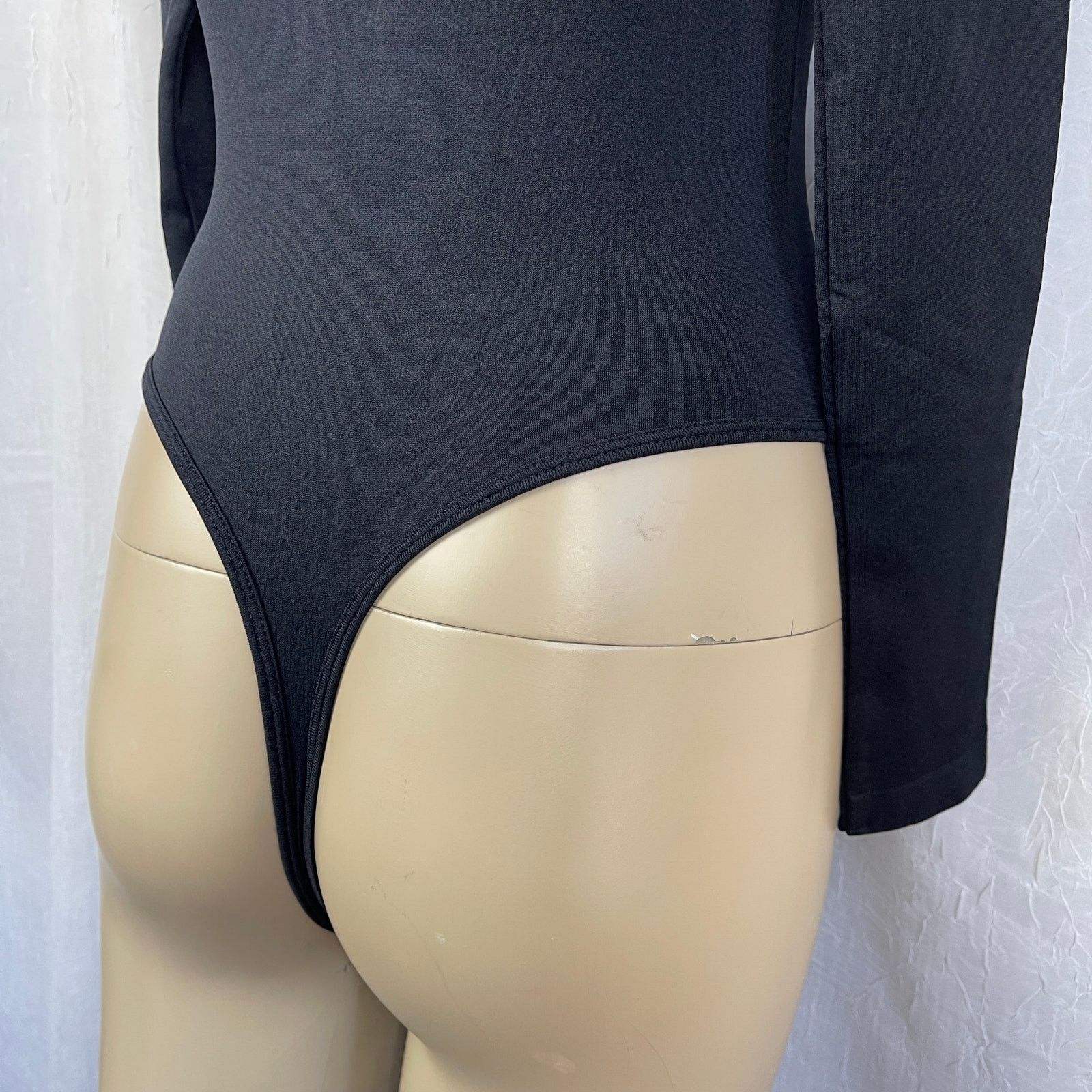 Forever 21 Forever 21 Seamless Thong Bodysuit Long Sleeve Black NWT S Size S / US 4 / IT 40 - 12 Thumbnail