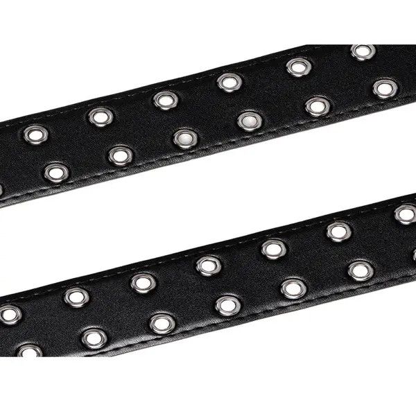 Other Black Studded Belt with Decorative Buckle Size ONE SIZE - 8 Thumbnail