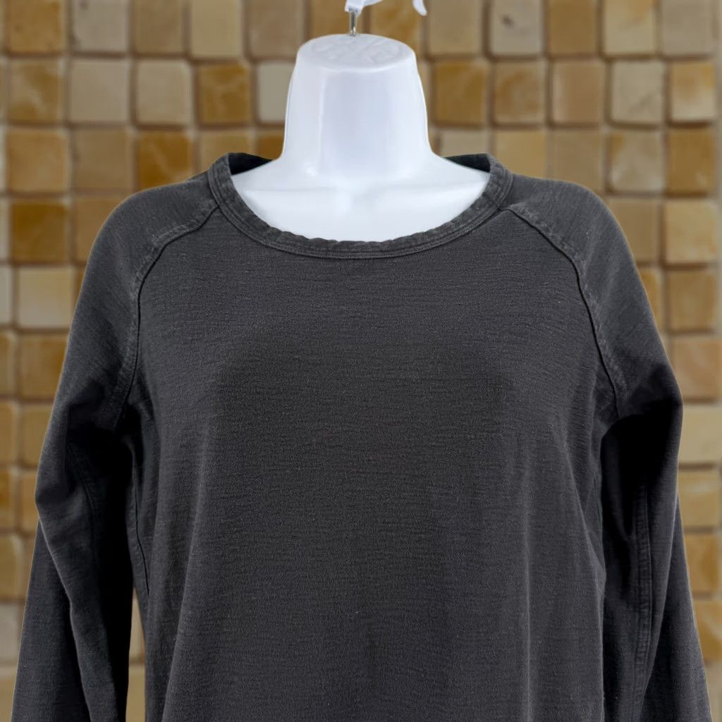 James Perse James Perse Womens Cropped Sweater Size S 1 Black Long Raglan Sleeve Scoop Neck Pullover Knit Cotton Knitwear Regular Womens Size XS / US 0-2 / IT 36-38 - 1 Thumbnail