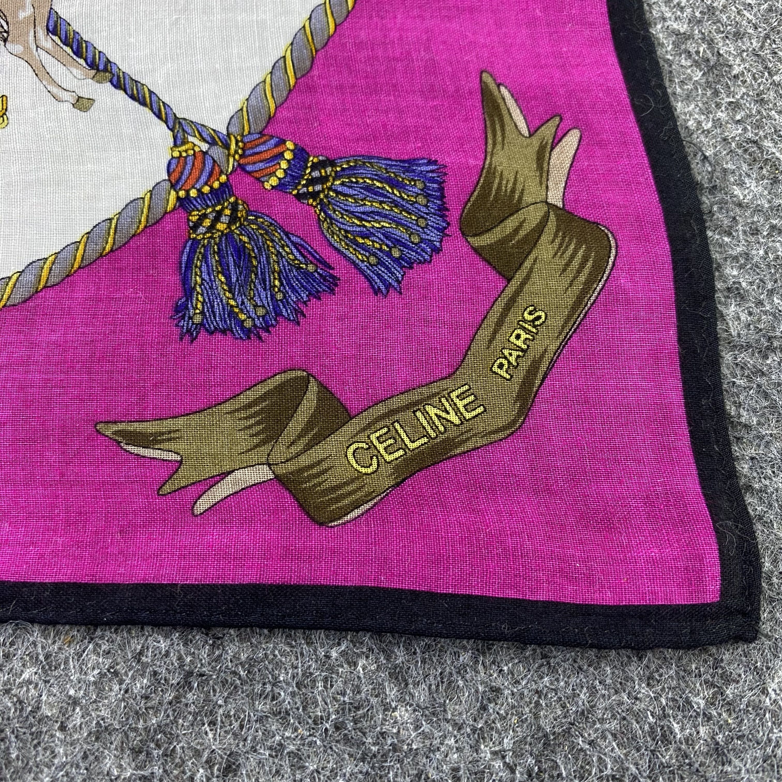 Celine × Vintage Celine Handkerchief / Bandana / Neckerchief /Headscarf-B1278 Size ONE SIZE - 5 Thumbnail