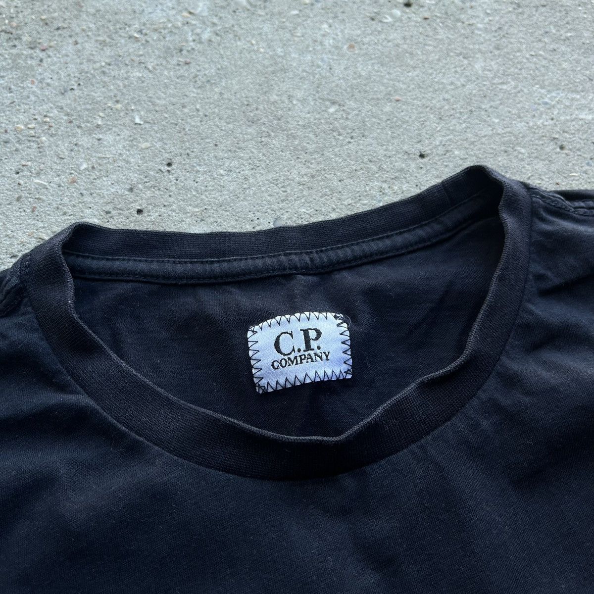 C.P. Company × Massimo Osti C.P. Company 020 paint black Small logo t-shirt casual Size US M / EU 48-50 / 2 - 4 Thumbnail