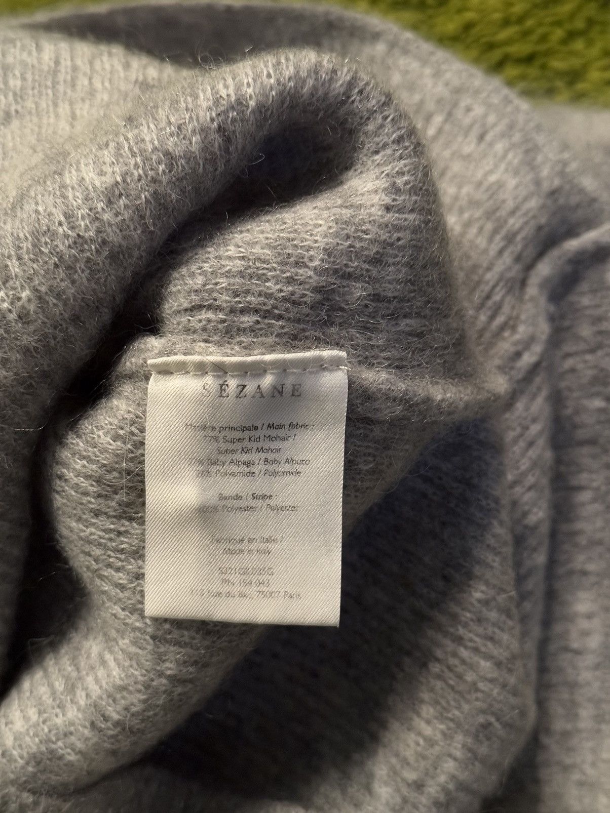Designer × Sezane Sezane mohair + alpaca blend oldmoney style cardigan sweater Size XS / US 0-2 / IT 36-38 - 5 Thumbnail