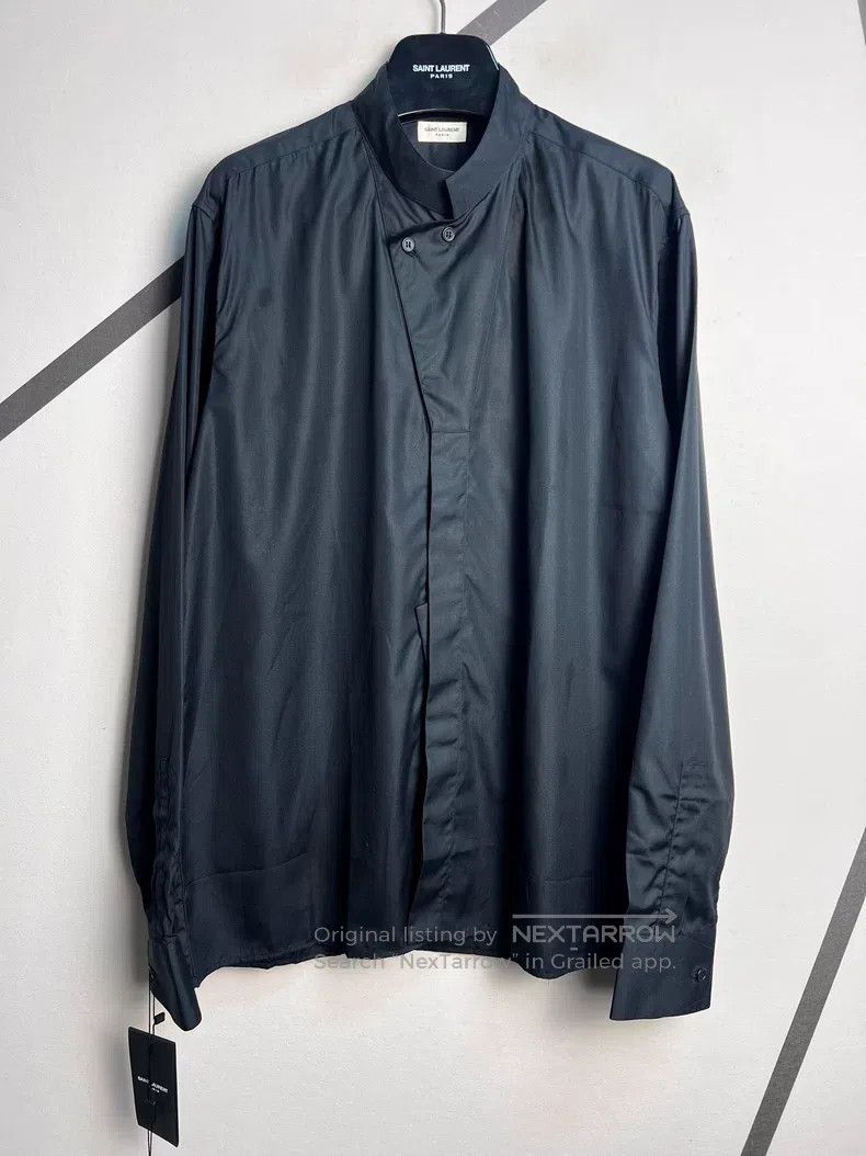 Saint Laurent Paris Saint Laurent Paris size 41 Poster Style Stand Collar Blac Size US L / EU 52-54 / 3 - 1 Thumbnail