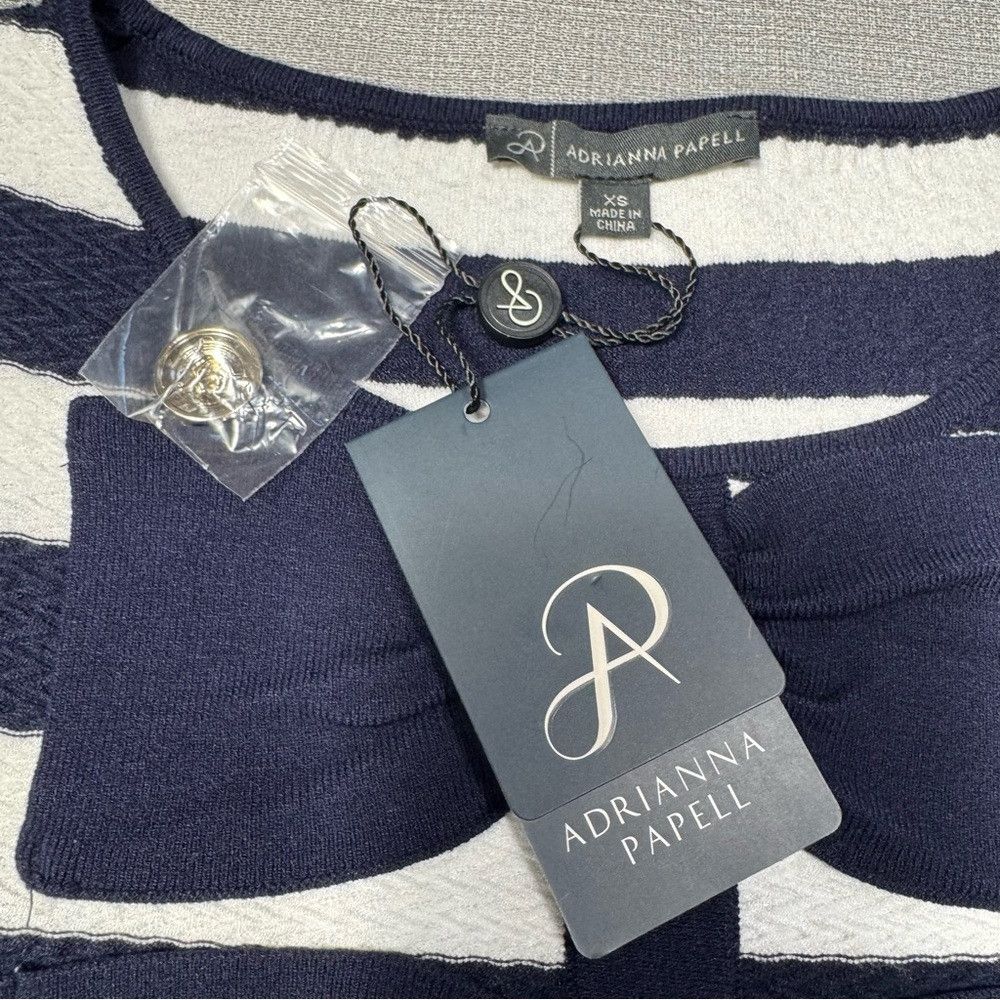 Adrianna Papell NWT New $109 Adrianna Papell Contrast Tipped Bow Sweater Si Size XS / US 0-2 / IT 36-38 - 6 Thumbnail