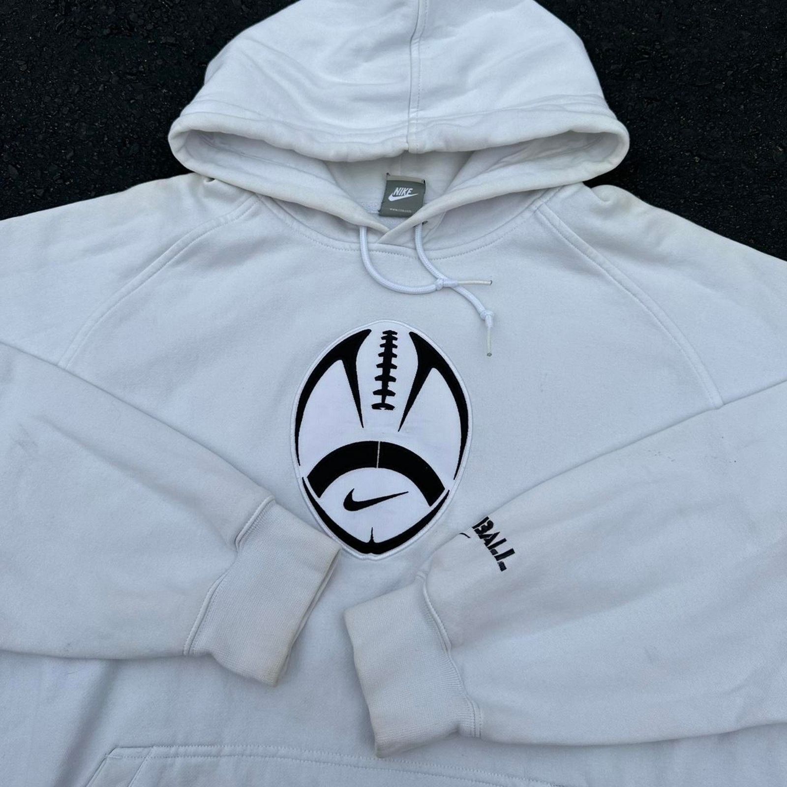 Nike × Vintage Vintage Nike Football Hoodie Size US XL / EU 56 / 4 - 2 Thumbnail