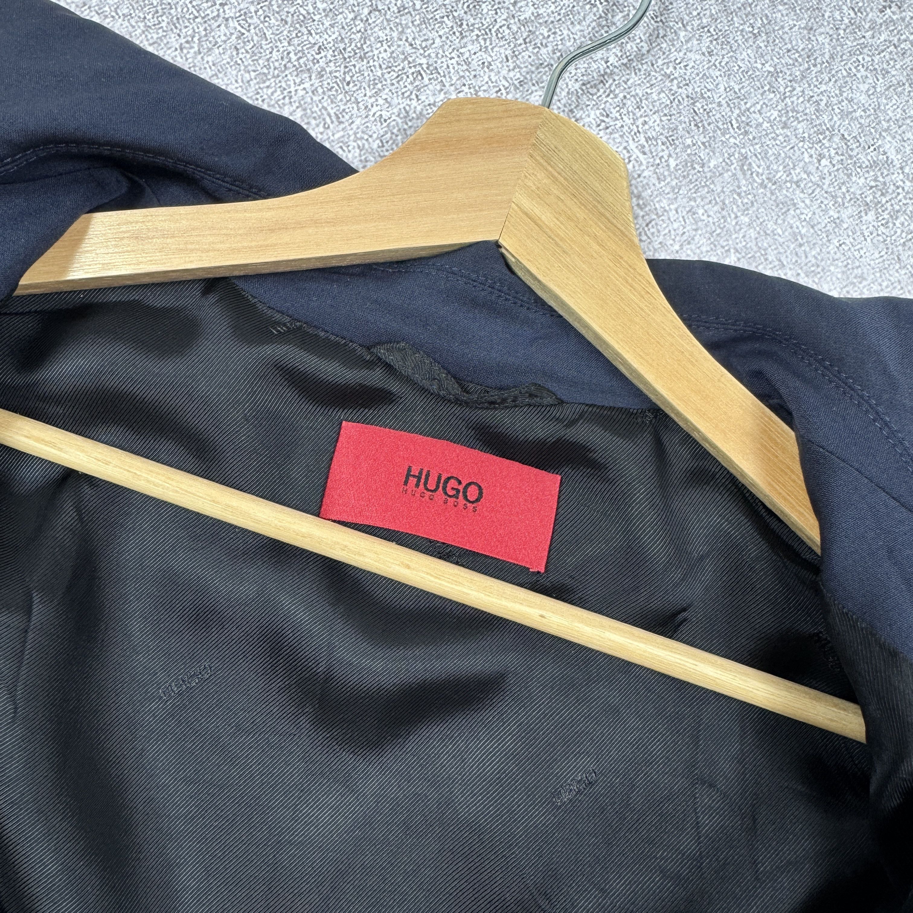 Hugo Boss Men`s HUGO BOSS Urox2031 Navy Wool Zip Jacket Size 48 / M Size US M / EU 48-50 / 2 - 9 Thumbnail