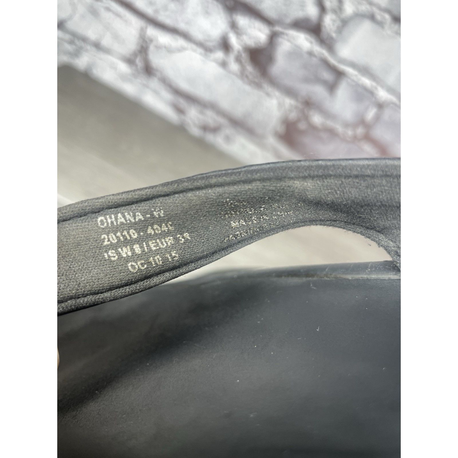 Olukai Olukai Ohana Black Synthetic Flip Flop Thong Beach Sandals W Size US 8 / IT 38 - 7 Thumbnail