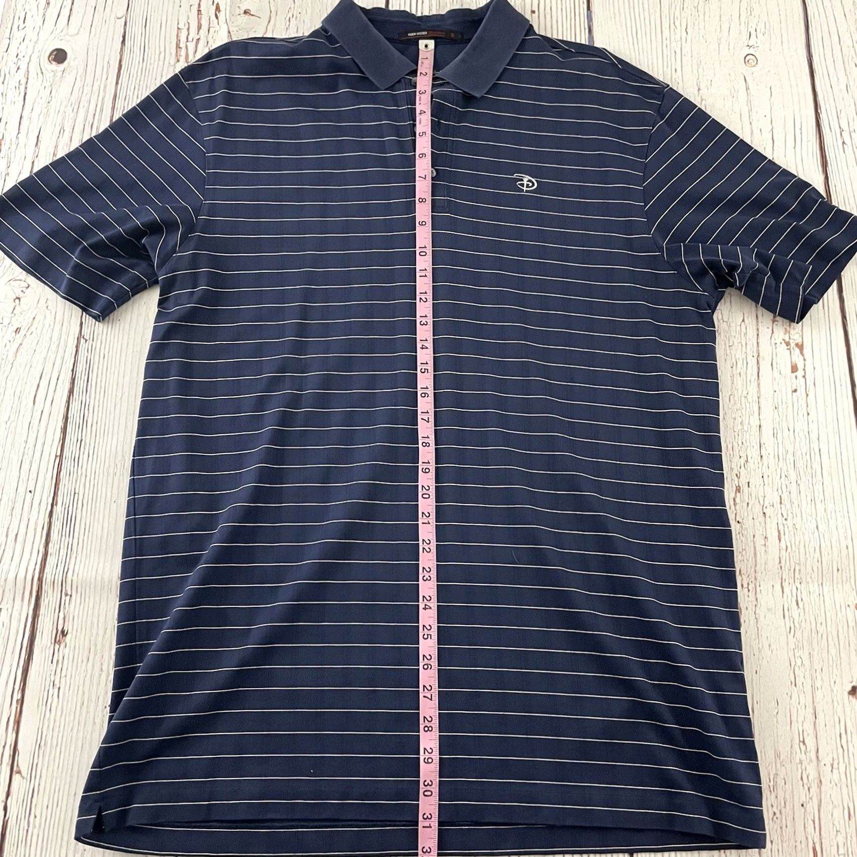 Nike Nike Tiger Woods Collection Striped Short Sleeve Polo Shirt Men's XL Blue Disney Golf Shirt Size US XL / EU 56 / 4 - 6 Thumbnail