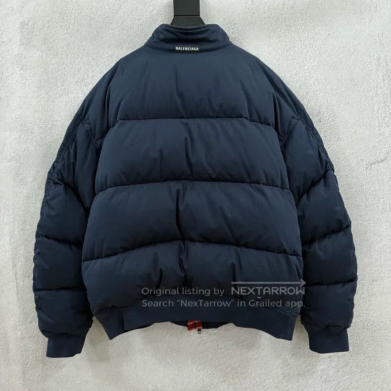 Balenciaga Balenciaga Double-Sided Wear Dark Blue Red Lining Plaid Pu Size US L / EU 52-54 / 3 - 2 Thumbnail