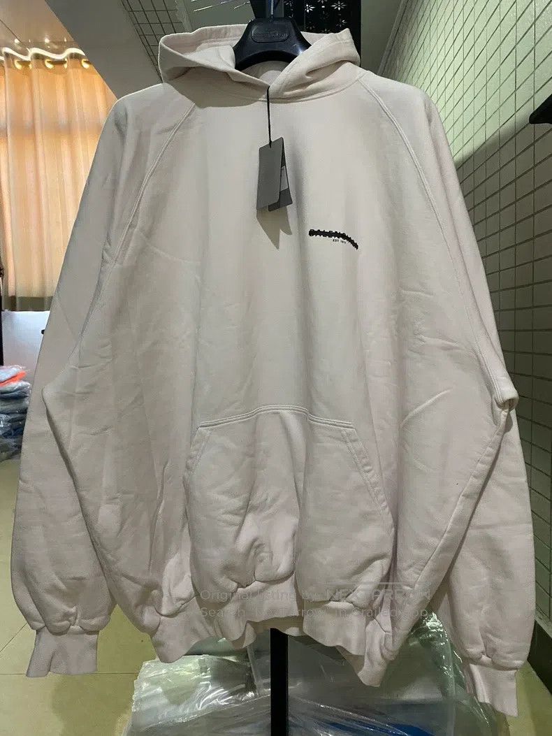Balenciaga Delete letter hooded sweatshirt