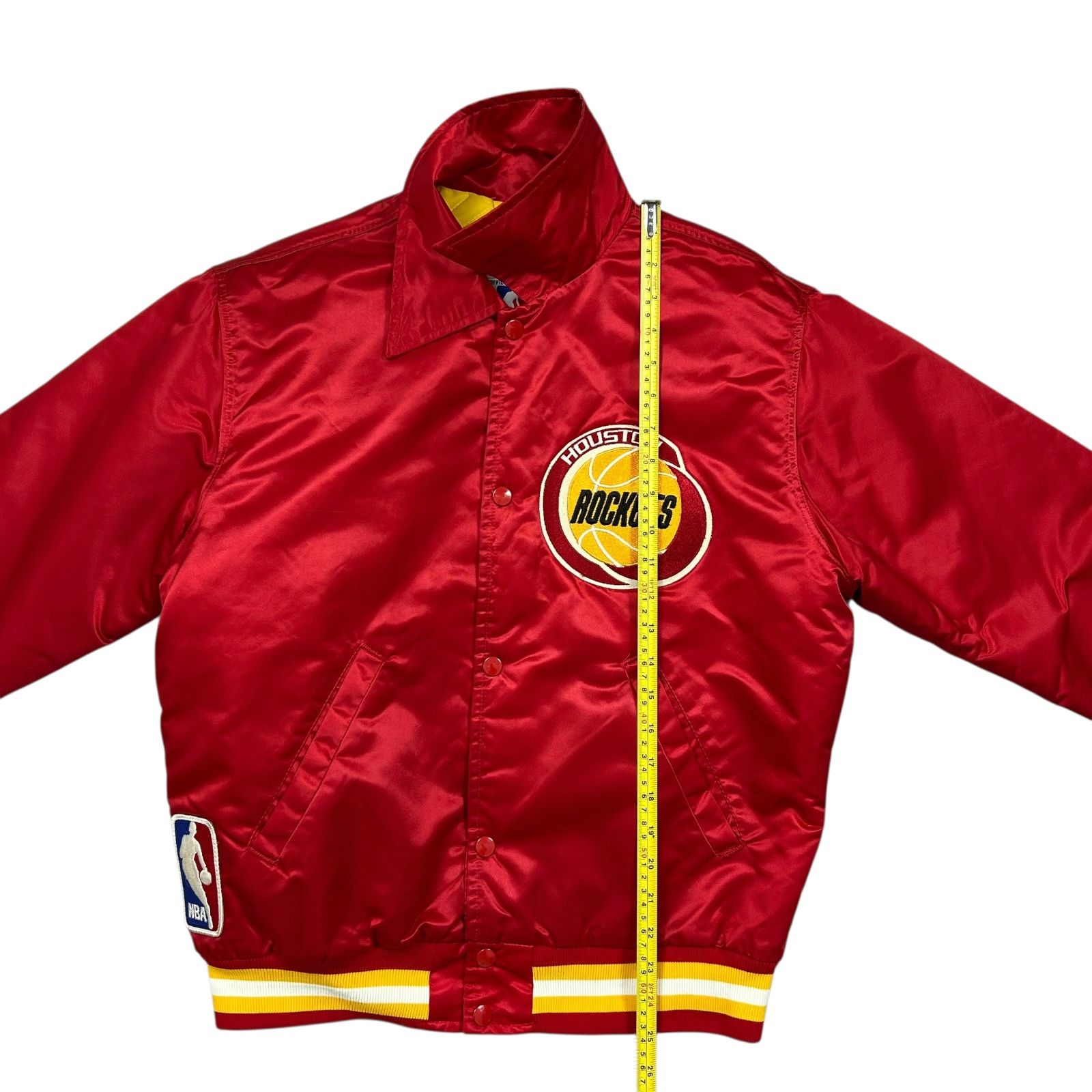 NBA RARE VTG 90s HOUSTON ROCKETS STARTER SATIN BOMBER JACKET Size US M / EU 48-50 / 2 - 10 Thumbnail