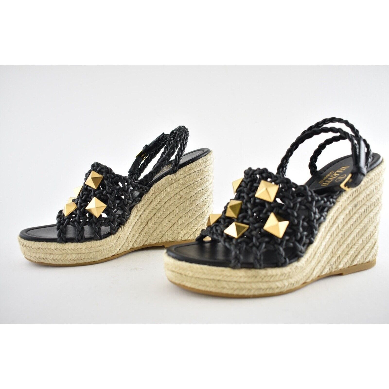Valentino Rockstud Roman Stud Espadrille Wedge Lace Up Sandal 40 Size US 10 / IT 40 - 8 Thumbnail