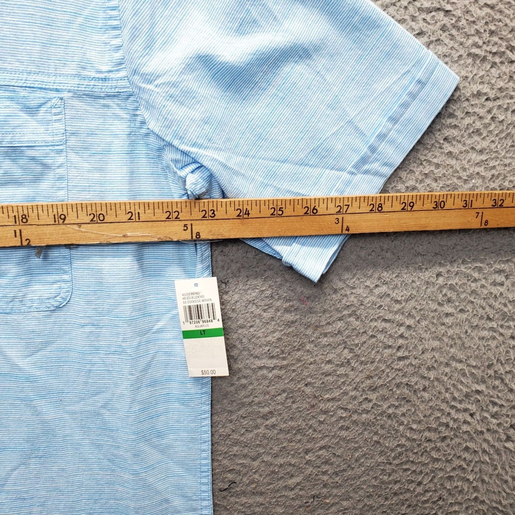 Izod IZOD Saltwater Dockside Chambray Shirt Mens LT Multicolor Collared Button-Up Fishing Size US L / EU 52-54 / 3 - 4 Thumbnail