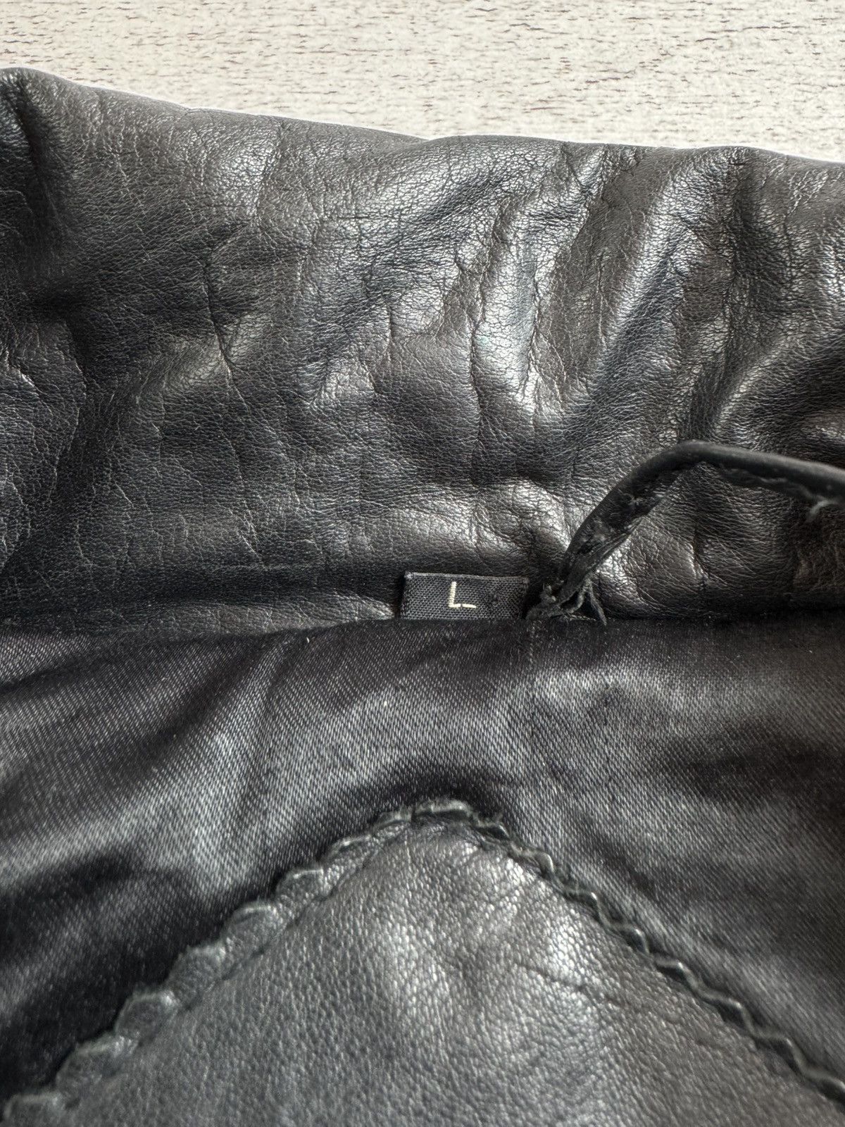Genuine Leather Principles Collection Bomber Korea Large Y2K Jacket Coat Size US L / EU 52-54 / 3 - 14 Thumbnail