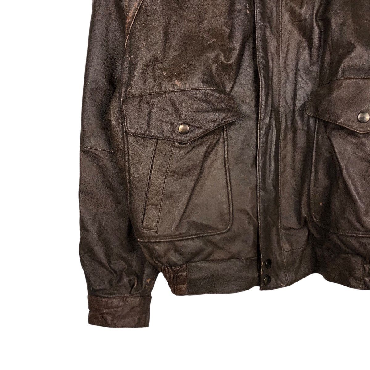 Japanese Brand 📌Vintage Genuine Leather Jacket Zufolo Blanket Issey Miyake Size US M / EU 48-50 / 2 - 5 Thumbnail