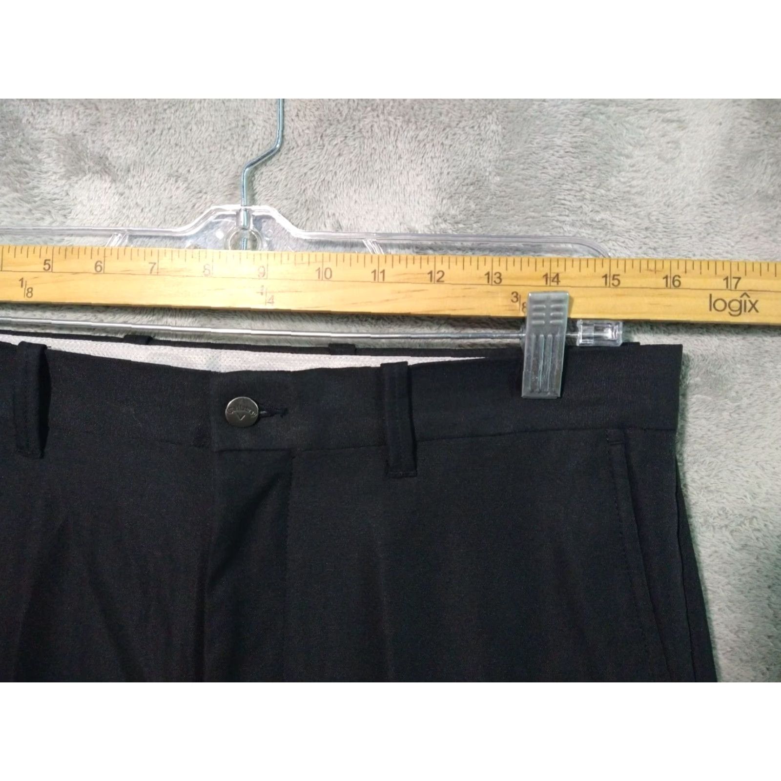 Callaway Callaway Pants 32x32 Black Chino Performance Stretch Straight Leg Mens Size US 32 / EU 48 - 3 Thumbnail