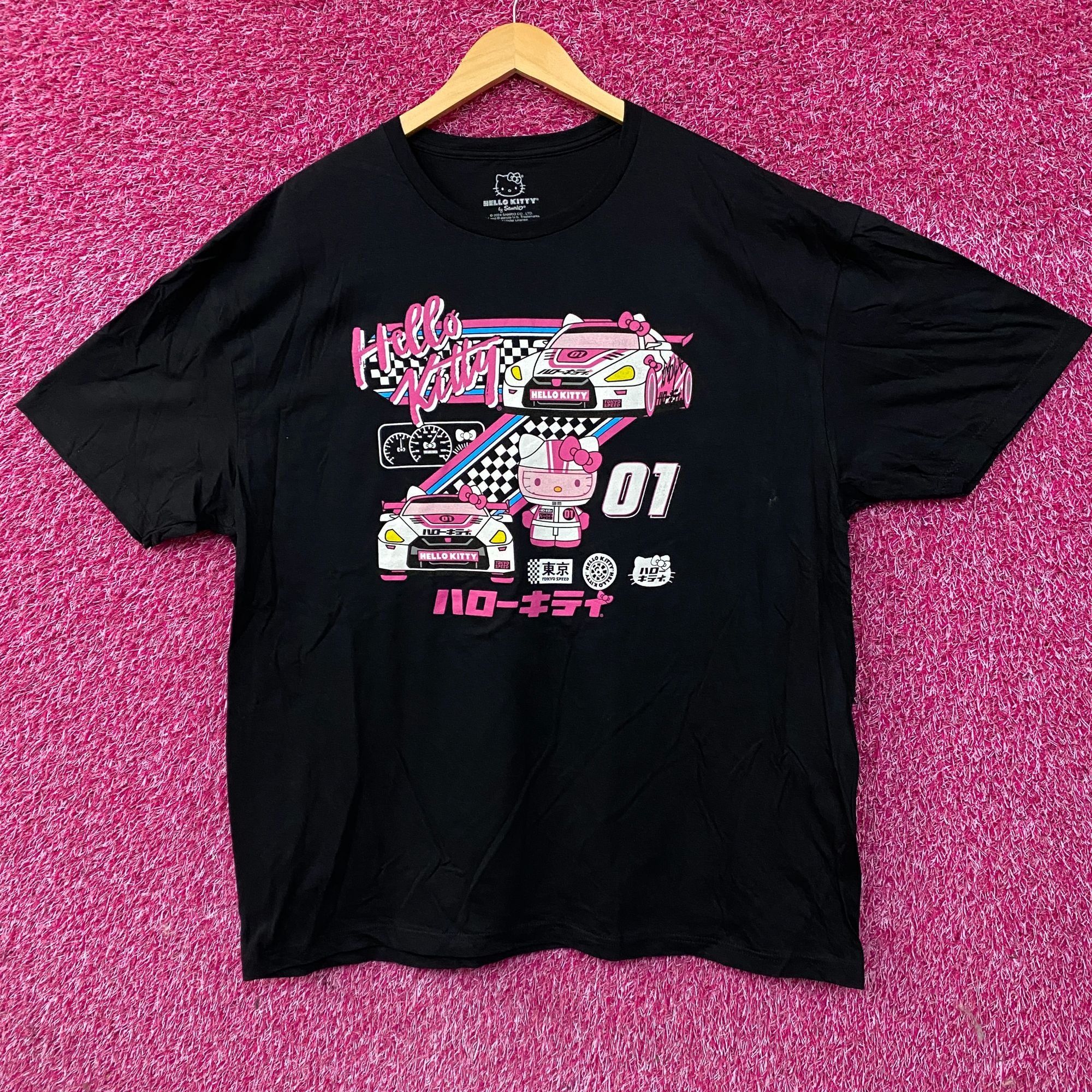 Other Sanrio Hello Kitty Racing Tokyo Speed Cute Graphic T-Shirt 2 Size US XXL / EU 58 / 5 - 3 Thumbnail