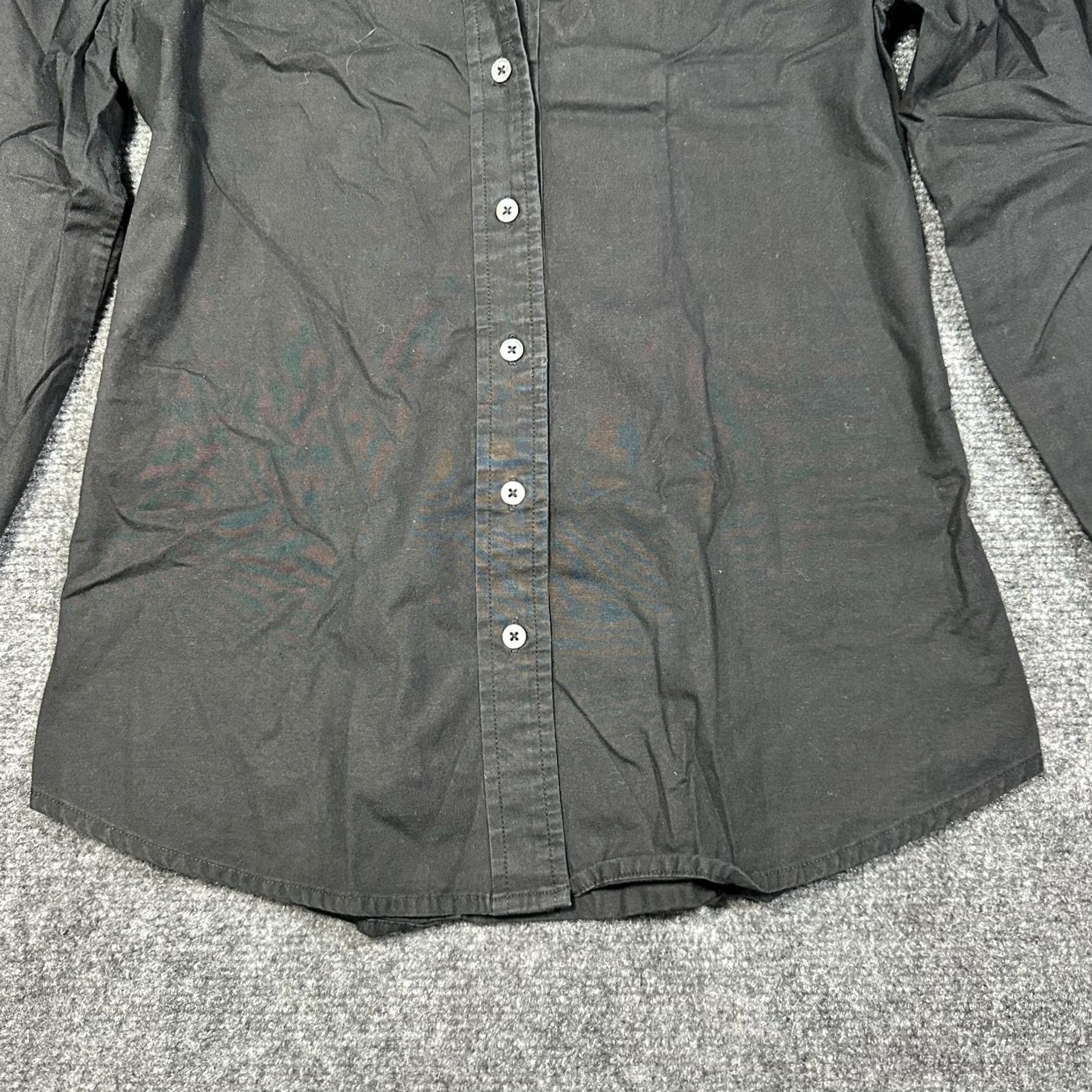 Banana Republic Banana Republic Blouse Womens XS Black Cotton Spandex Button-Up Long Sleeve Top Size XS / US 0-2 / IT 36-38 - 2 Thumbnail