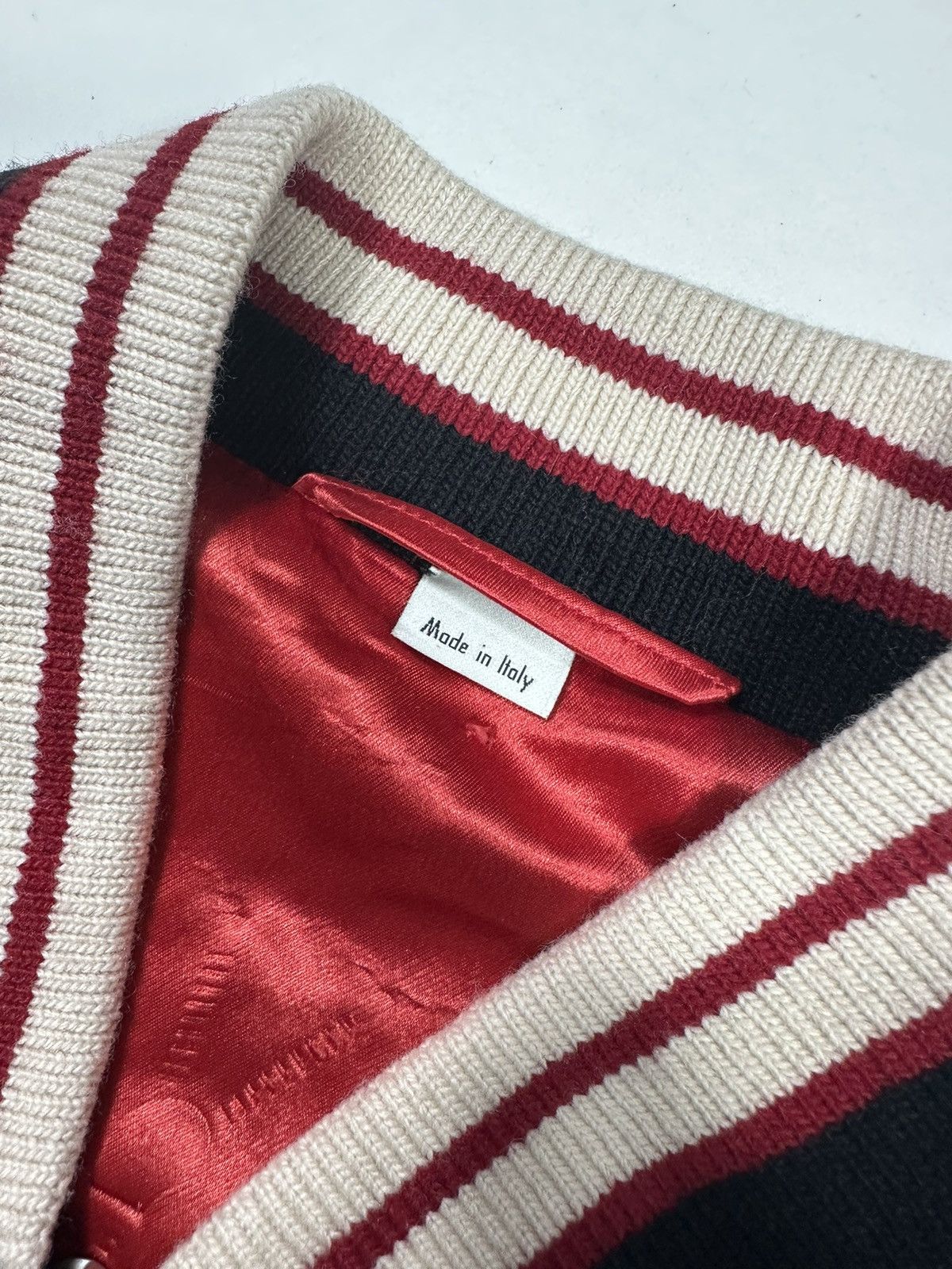 Gucci GUCCI Acetate Bomber Jacket with GG Blade Size US L / EU 52-54 / 3 - 4 Thumbnail