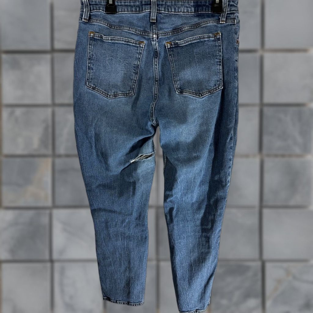 Abercrombie & Fitch VINTAGE Abercrombie & Fitch Jeans Blue Skinny High Rise 12 Women's PILLING RIPPED Size 34" / US 12 / IT 48 - 1 Thumbnail