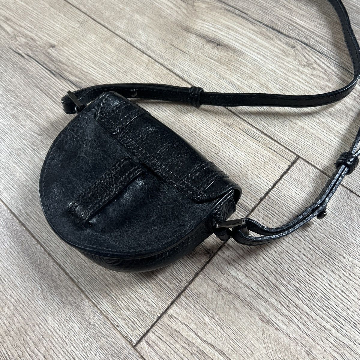 Burberry Burberry Mini Bag Satchel Belt Crossbody Black Leather Size ONE SIZE - 8 Thumbnail