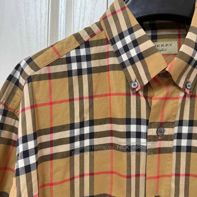 Burberry Burberry Men's Long Sleeve Cotton Check Shirt. Size US M / EU 48-50 / 2 - 3 Thumbnail