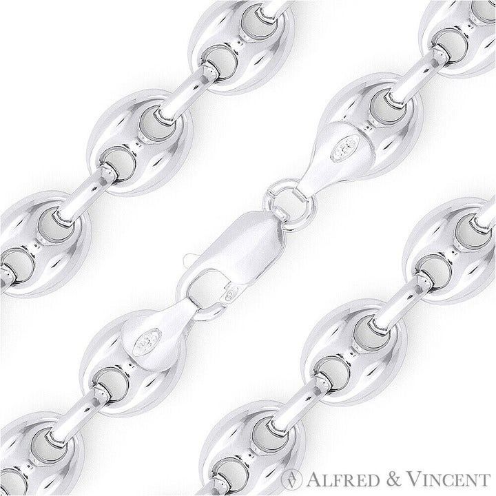 Other 11mm Puffed Marina / Mariner Link Chain Bracelet Size ONE SIZE - 1 Thumbnail