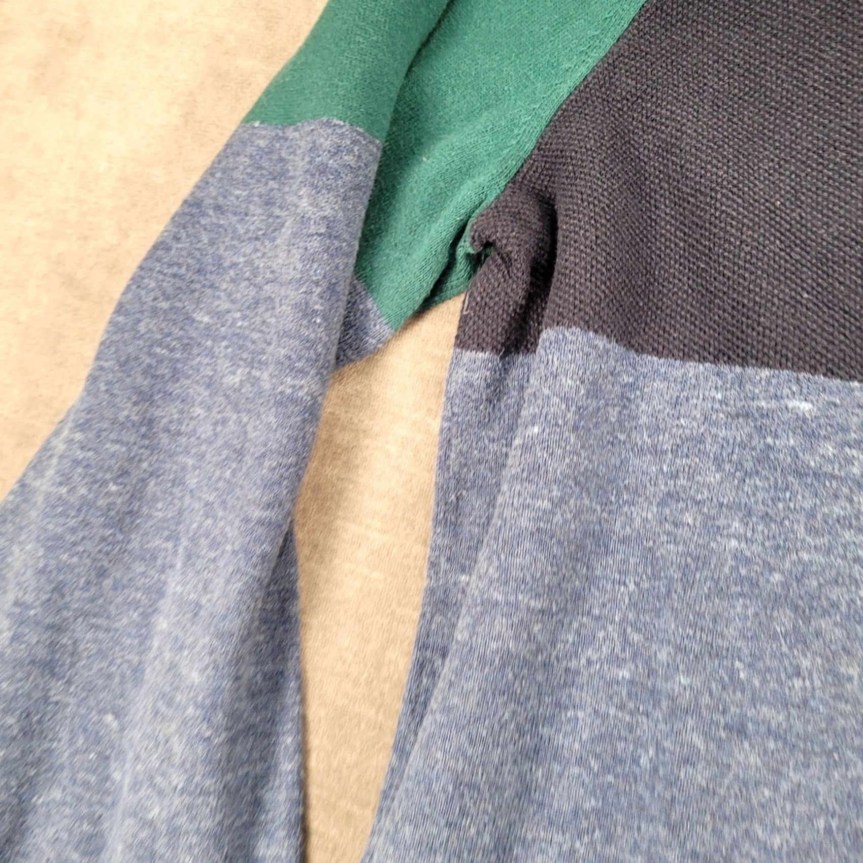 Gap Gap Y2k Color Block Grandpa Dad Pullover Sweater Crew Neck Long Sleeve Blue Sz XL Mens Size US XL / EU 56 / 4 - 3 Thumbnail