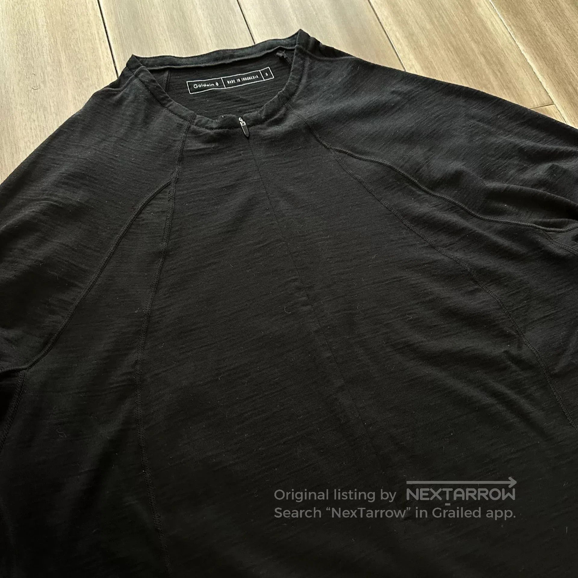Goldwin Goldwin Wool Half Zip Long Sleeve T-Shirt. Size US XXL / EU 58 / 5 - 3 Thumbnail