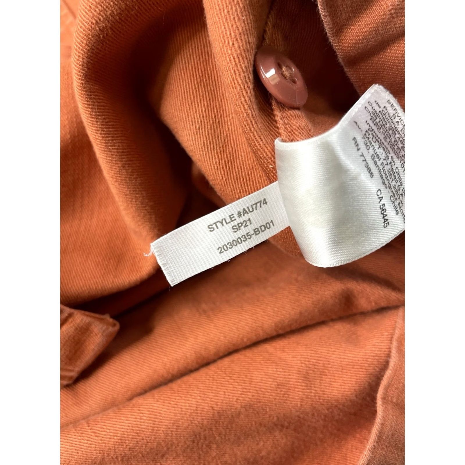 Wallace & Barnes VINTAGE Wallace & Barnes J Crew Orange Twill Button-Up Long-Sleeve Shirt AU774 Men Small Size US S / EU 44-46 / 1 - 8 Thumbnail