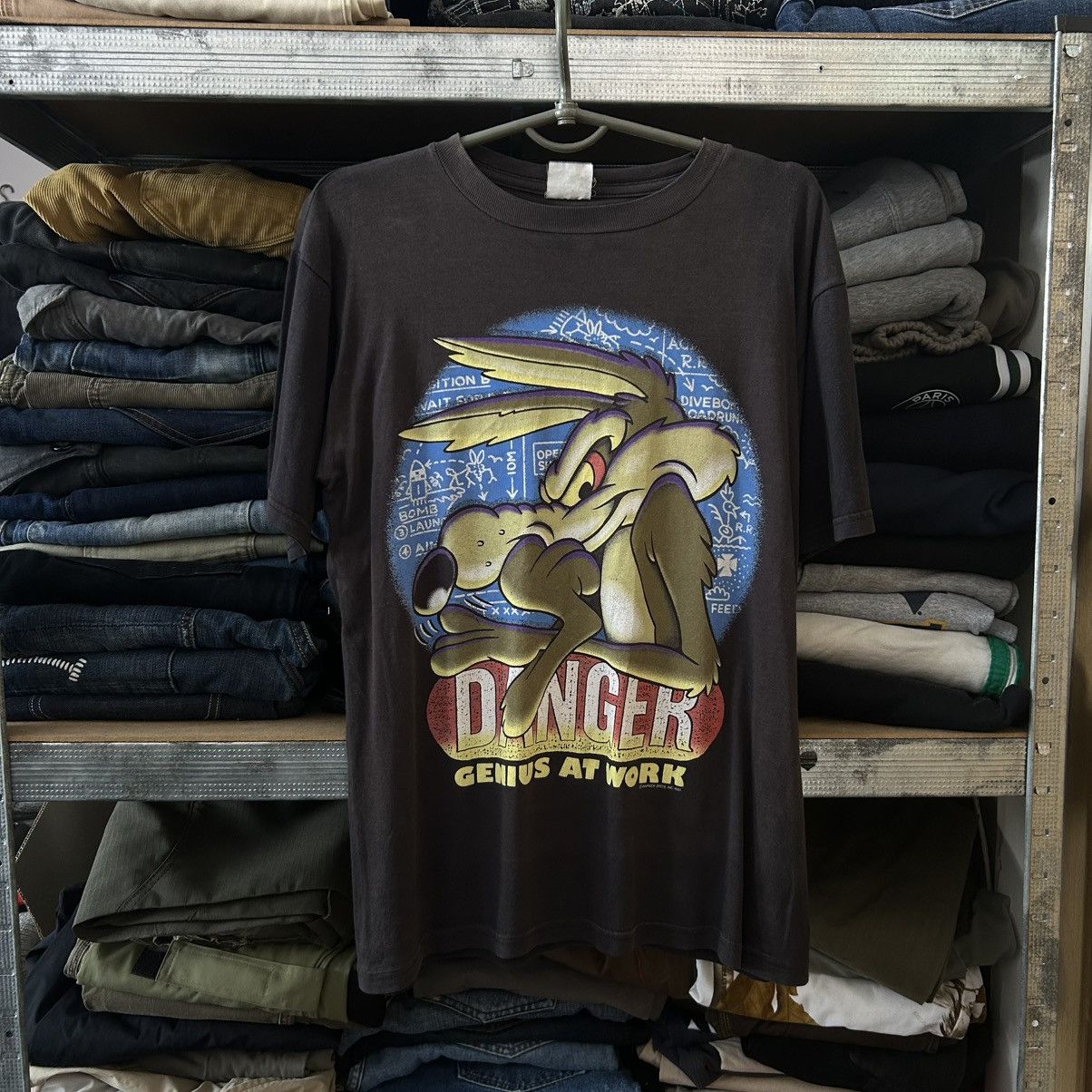 Warner Bros Vintage Warner Bros 1991 Danger Big Logo cartoon tee size S Size US S / EU 44-46 / 1 - 1 Thumbnail