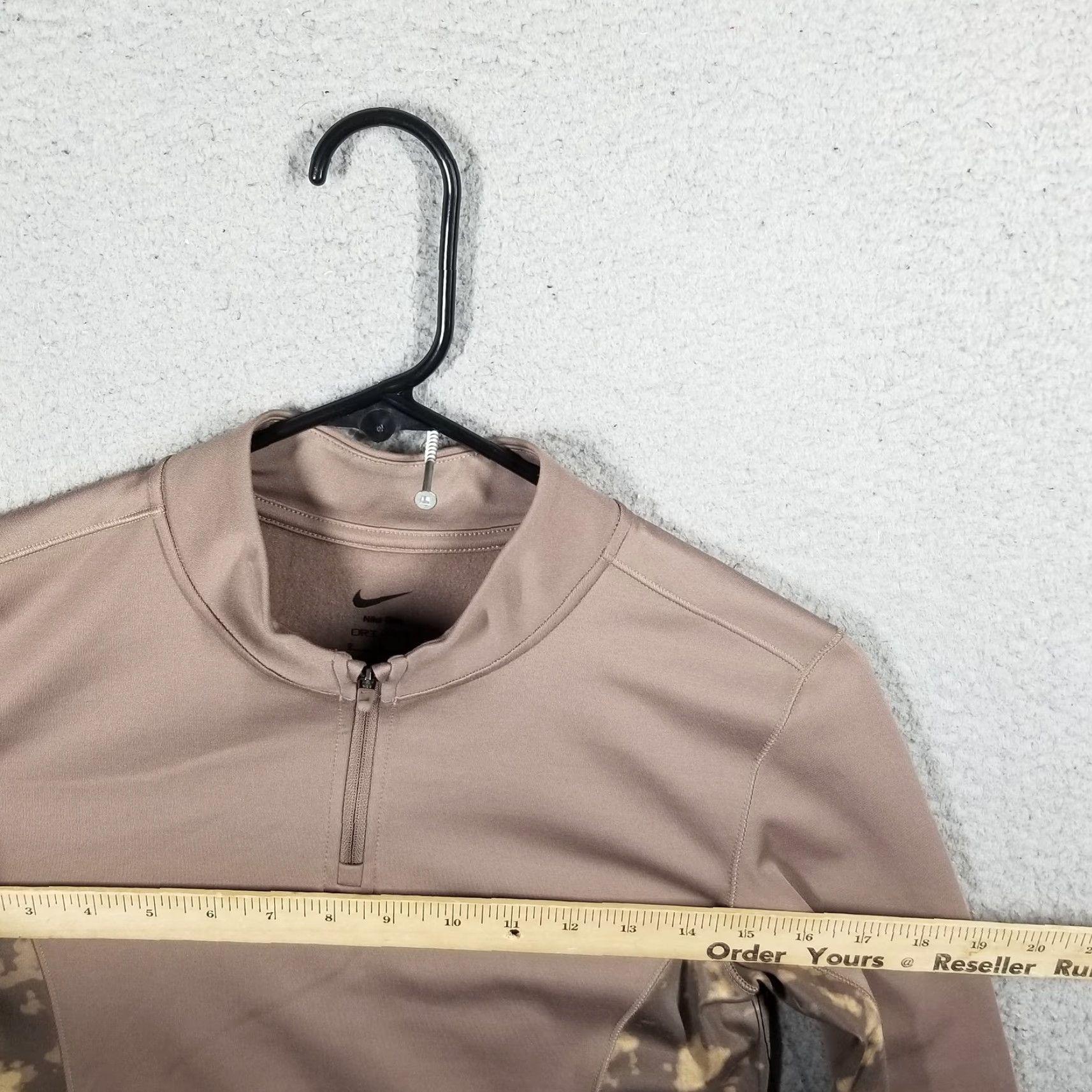 Nike Nike Dri-FIT Pullover Womens Small Brown WJ1110 Half Zip Midlayer AOP Top Nike One Size S / US 4 / IT 40 - 6 Thumbnail