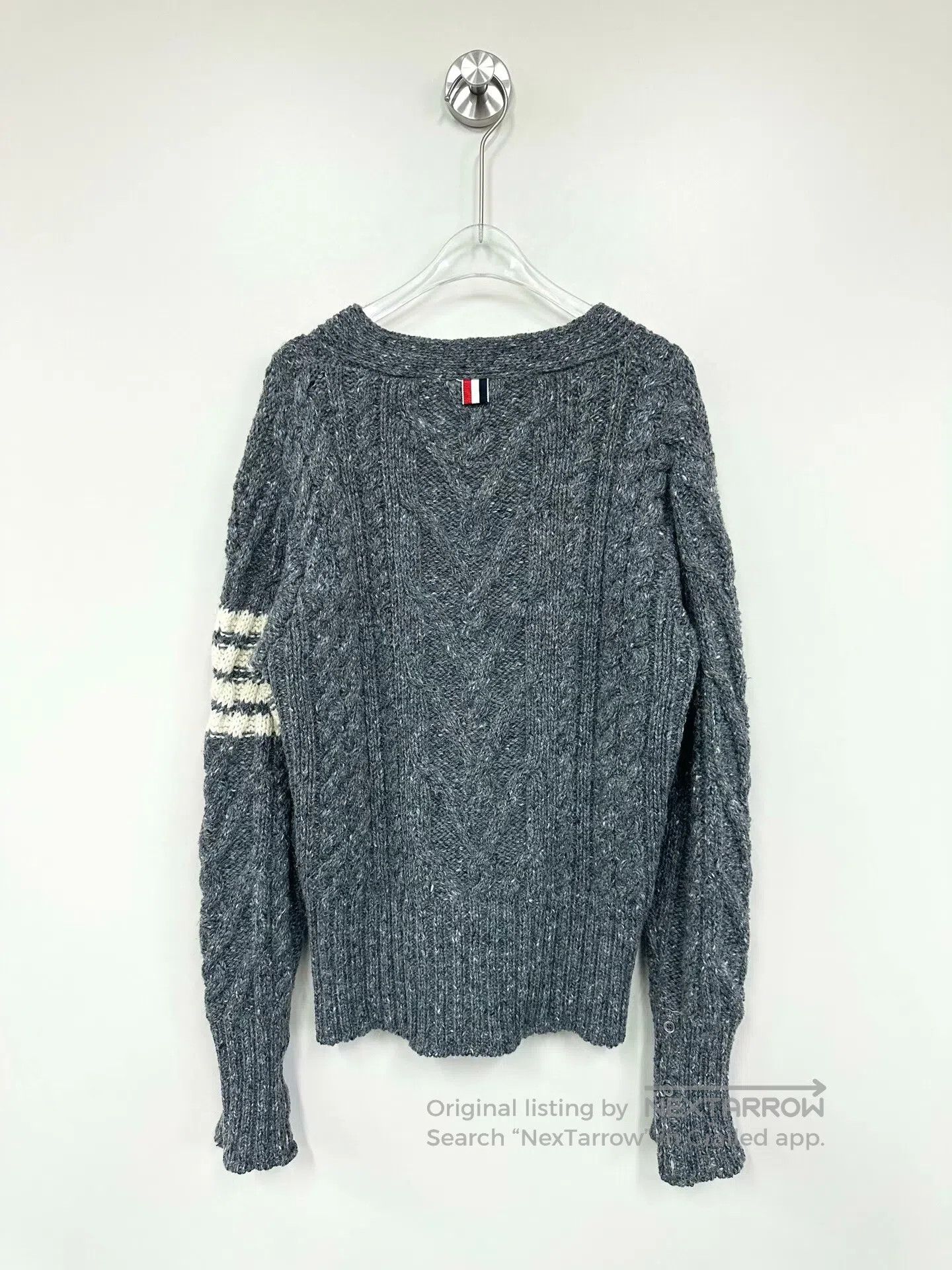 Thom Browne Thom Browne Grey classic four-stripe single-breasted wool Size S / US 4 / IT 40 - 2 Thumbnail